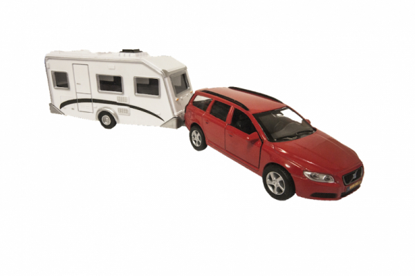 Product Image for Leksaksbil med husvagn Volvo med Holiday Husvagn