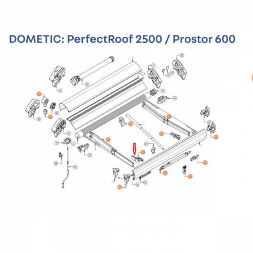 Product Image for Hållare Vänster Prostor 600/PR2500