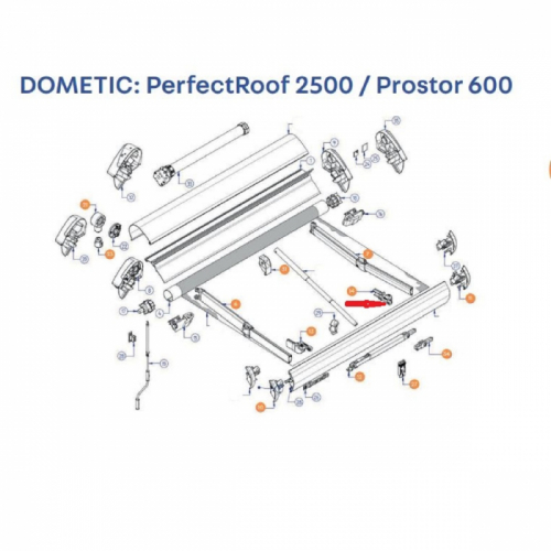 Product Image for Hållare Höger Prostor 600/PR2500