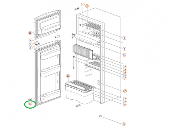 Product Image for Dörrhylla N3150 producerad efter 2018-07-16