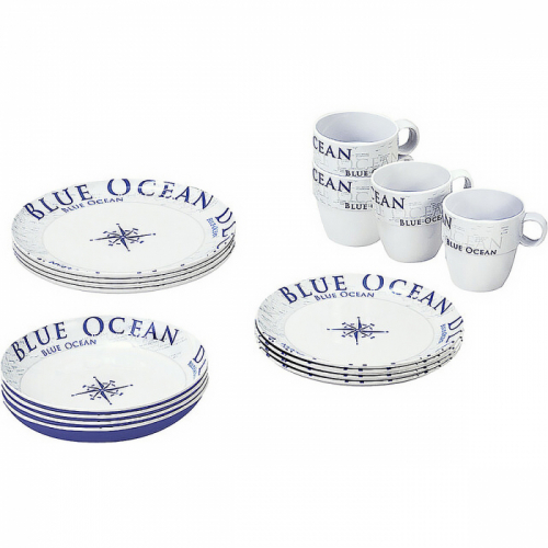 Product Image for Servis Ocean Blue 16-delar Brunner