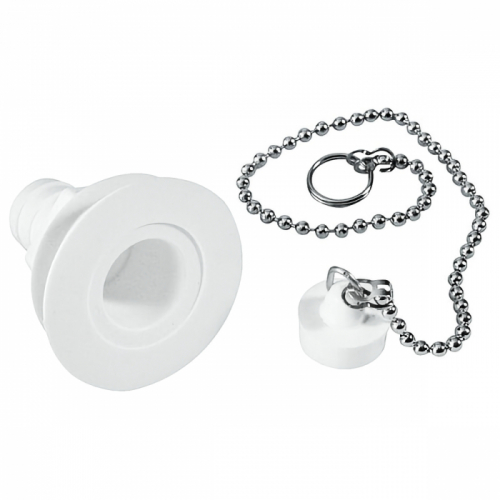 Product Image for Avloppsbeslag rak 3/4 med kedja och propp