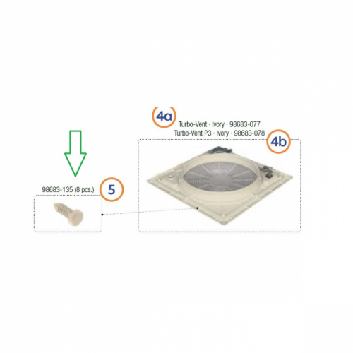 Product Image for Skruv Turbovent 8-pack Fiamma