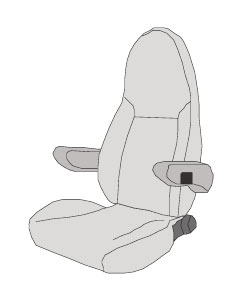 Product Image for Klädsel Milan/Milan Basic Velour Mörkgrå