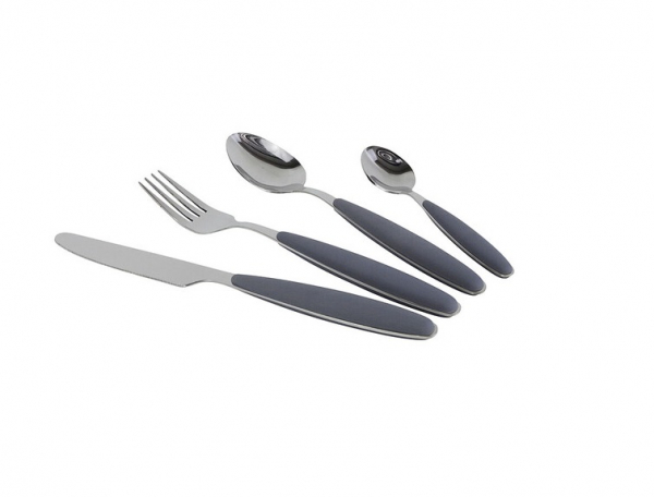 Product Image for Bestickset 16 delar rostfritt stål grå Gimex