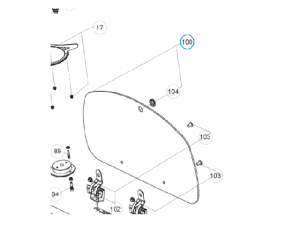 Glasskydd komplett svart