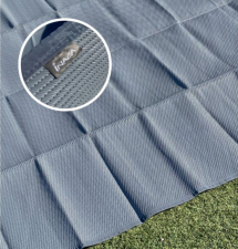 Markismatta från 300 till 600 cm bredd, D250 cm grå Inaca