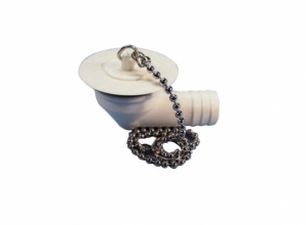 Avloppsbeslag för slang ø19mm med plugg