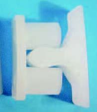 Snäppare Vit plast 2-pack