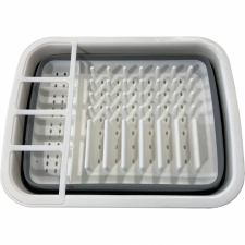 Diskställ hopfällbart 36x31x12cm (5cm) vit -grå
