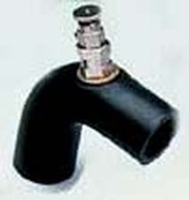Gummivinkel med luftnippel