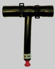 Gummiförbindning T-formad för avtappning