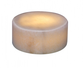 Bordsljus äkta marmor vit 4 cm