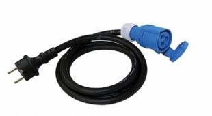 Adapterkabel 1,5m 230V hane -> CEE hona