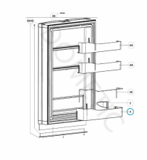 Kylskåpshylla del 4 Dometic