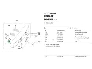 Strömställare Dometic 241294200