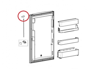 Knapp dörrlås högerhängd