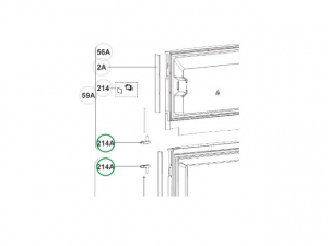 Knapp dörrlås Högerhängd dörr