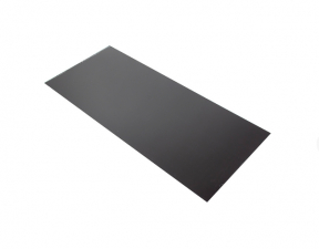 Platta dekor, svart, blank