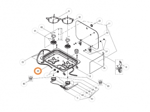 Profiltätning spishäll 1,52m