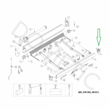 Ändstycke höger grå Dometic PW1500 mfl.