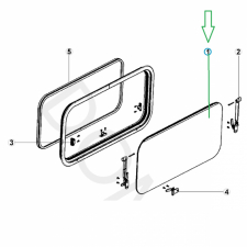 Utbytesruta 900x430mm AGP7M2900x43040 Dometic