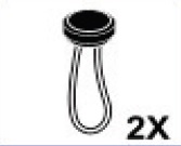 Gummistroppar Thule Omnistor G2 - 2-pack 