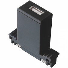 USB-port 12V svart till skena 832786