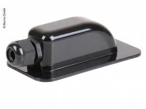 Kabelgenomföring Svart Enkel