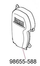 Ändkåpa F45S Vänster Titanium (grå)