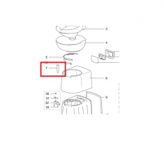 Handtag för C250/C260, Vit Thetford