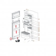 Dörrhylla kylskåpsdörr N150 Thetford