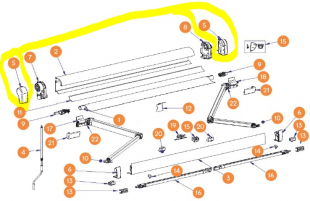 Ändkåpa Vit H+V Omnistor 4900