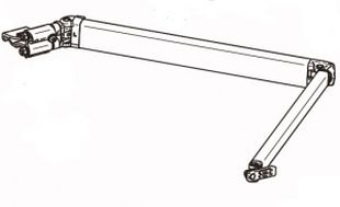 L.H. SPRING ARM 6200 3 - 4,5 m vänster Nr 7