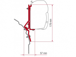 Markisadapter Fiamma F45-KIT VW T4/VW T4 LIFT ROOF