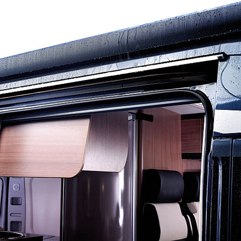 Regnränna med belysning RainTec RT 100 svart LED Dometic