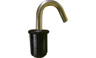 Ändbeslag med krok 22 mm 5-pack