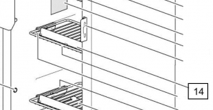Shelf food retainer N3141/N3142/N4141/N4142 Thetford