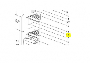 Gallerhylla B340xD182mm, Thetford