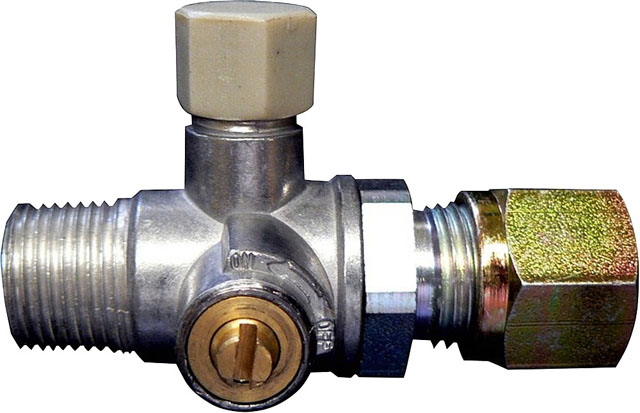 Testventil med spärr 3/8tum x 8mm SRV