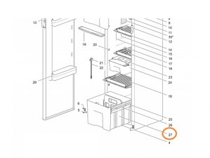 Grönsaksfack för kylskåp N3142