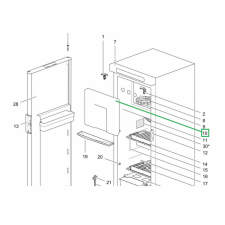 Fryslucka Thetfrod N3141/4141, N3142/4142 (ej gångjärn)