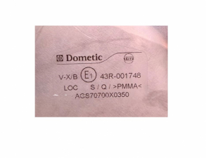 Utbytesruta 700x350mm grå Dometic Seitz