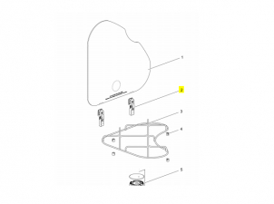 Gångjärn reservdel Thetford