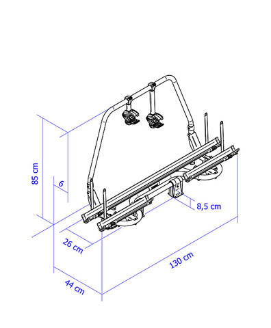 Cykelhållare Thule Caravan Superb Short version 2016, 2 cyklar