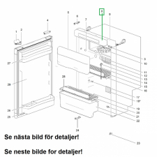 LCD-strömförsörjningspanel N4090, 4100, 4108, 4145, 4170 Thetford
