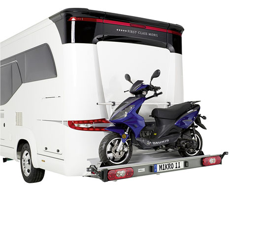 Lasthållare Sawiko Mikro II för 1 moped med lastskena kort