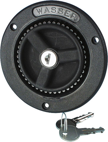 Påfyllning, 40 mm anslutning svart