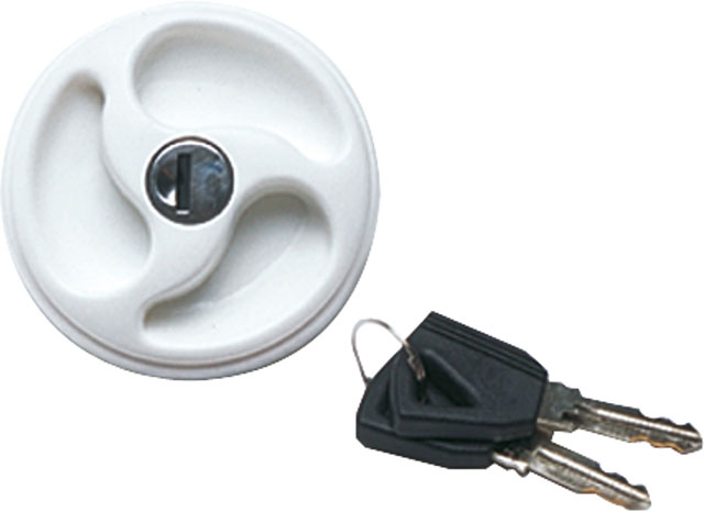 Reservlock, vit, för tankpåfyllning