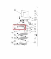 Frontlist till hyllgaller T2000 Thetford